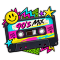 90s Mix Cassette Tape PNG