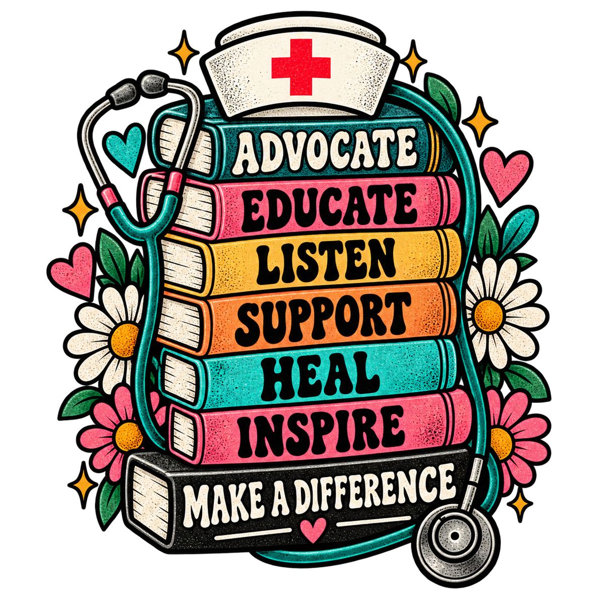 Nurse Advocate Educate Make a Difference PNG