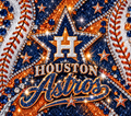 Houston Astros Rhinestone Glitter Bling Tumbler Wrap