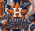 Houston Astros Distressed Grunge Tumbler Wrap