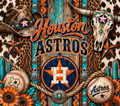 Houston Astros Western Boho Tumbler Wrap