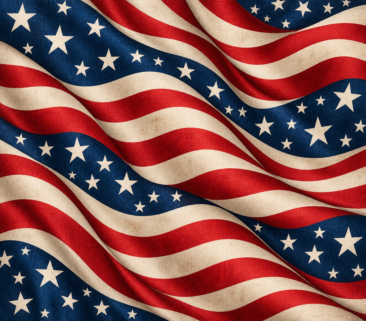 Patriotic Stars and Stripes Tumbler Wrap