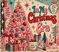 Retro My Christmas Era Pink Tumbler Wrap Sublimation Design