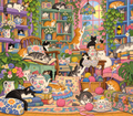 Seek and Find Cats Cozy Library Tumbler Wrap