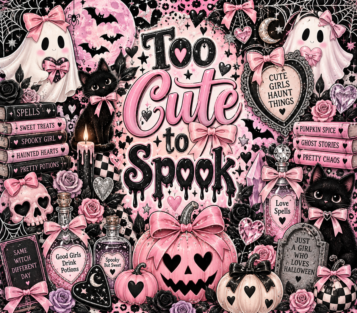 Too Cute to Spook Tumbler Wrap – Halloween