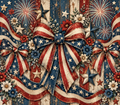 Vintage Americana Bows Stars & Stripes Patriotic Tumbler Wrap