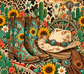 Vintage Turquoise Cowgirl Boot Collage