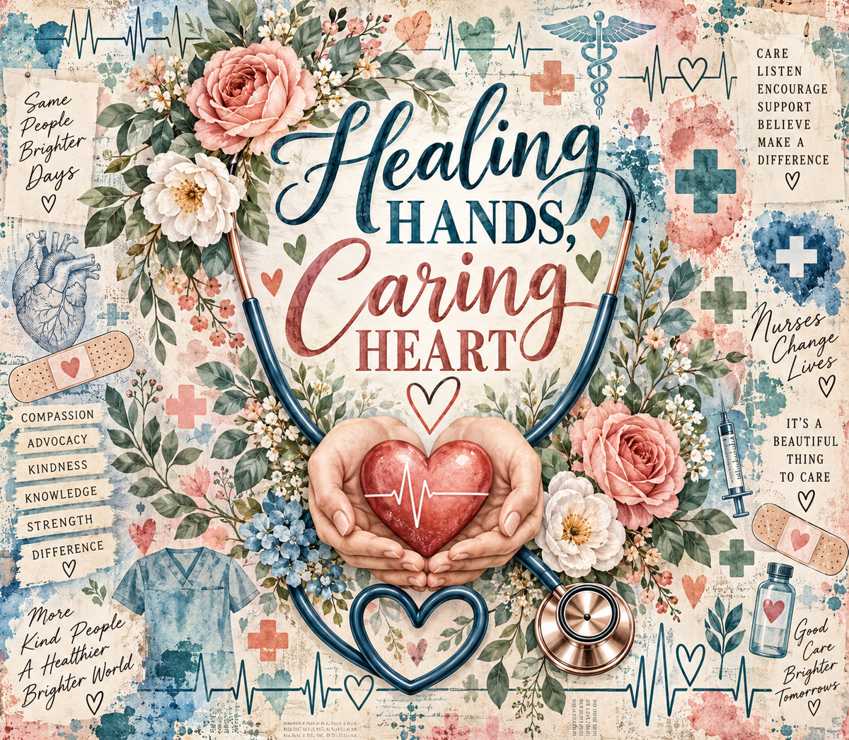 Healing Hands Tumbler Wrap