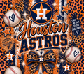 Houston Astros Glitter Bow Tumbler Wrap