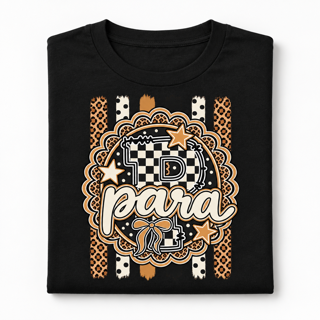 Para T-Shirt Folded Mockup