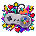Retro Game Console PNG