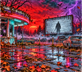 Retro Horror Drive-In – Tumbler Wrap