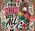This Mom Sees It All Retro Sports Mom Tumbler Wrap