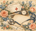 Vintage Nursing Tools Tumbler Wrap