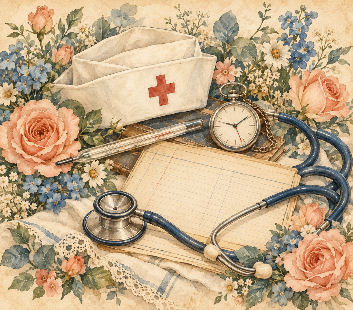Vintage Nursing Tools Tumbler Wrap